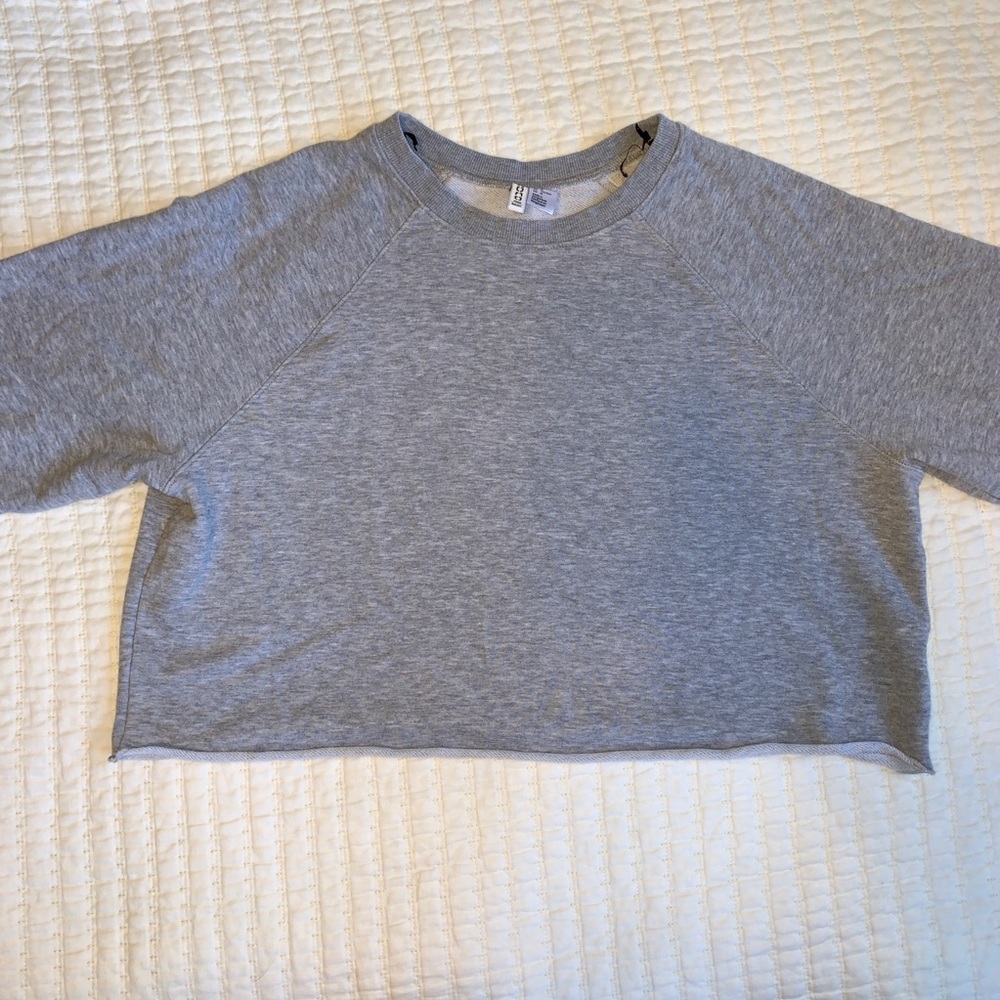 S O L D : Cropped grey sweatshirt! - Picture 2 of 3